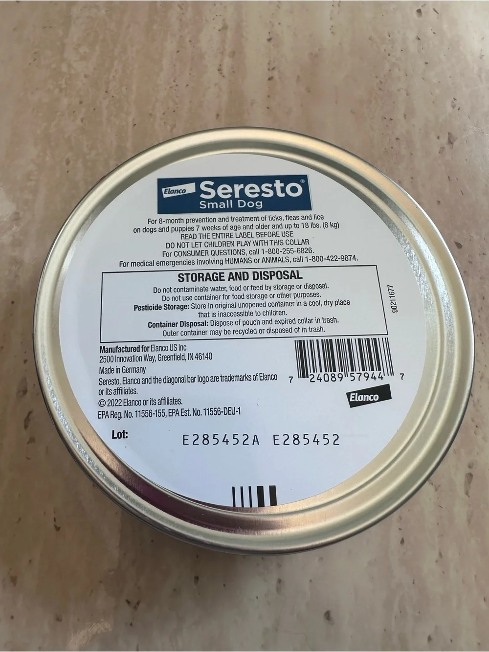 Seresto Flea & Tick Collar 3 Pack For Small Dogs, 8 month protection, SEALED